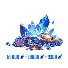 Crystal of Atlan 64800+21300 Opals