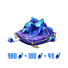 Crystal of Atlan 980+229 Opals