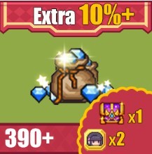 Elona - 429 Diamonds + 2 Girl Coins + 1 Lucky Chest