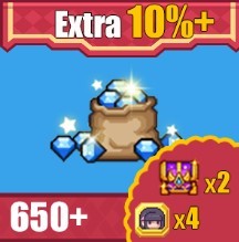 Elona - 715 Diamonds + 4 Girl Coins + 2 Lucky Chest