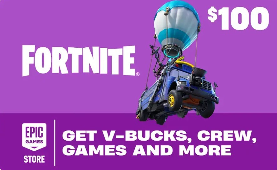Fortnite Hediye Kartı - 100 USD