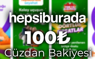 HepsiBurada 100 TL Cüzdan Bakiyesi
