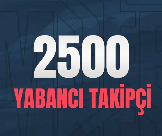 Instagram 2500 Yabancı Takipçi