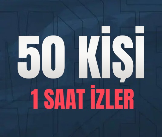 Kick 1 Saat 50 Adet Canlı Yayın İzleyici