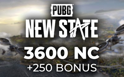 PUBG New State 3600NC + 250 Bonus