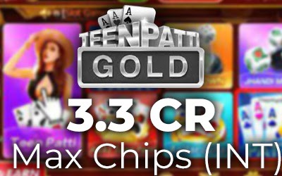 Teen Patti Gold - 3.3Cr Max Chips (INT)