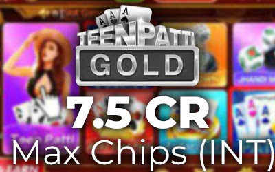 Teen Patti Gold - 7.5 Cr Max Chips (INT)