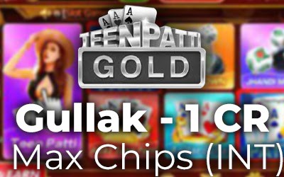 Teen Patti Gold - Gullak - 1Cr Max Chips (INT)