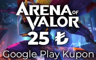 Arena Of Valor Coupon Google Play 25 TL