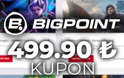 Bigpoint 499.90 TL Kupon