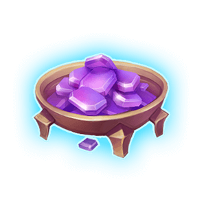 Bowl of sapphires