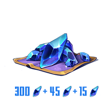 Crystal of Atlan 300+60 Opals