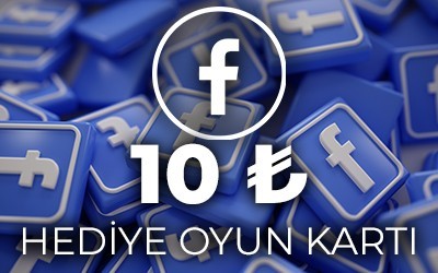 Facebook 10TL Hediye Oyun Kartı