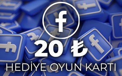 Facebook 20TL Hediye Oyun Kartı