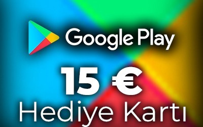 Google Play 15 EURO Hediye Kartı