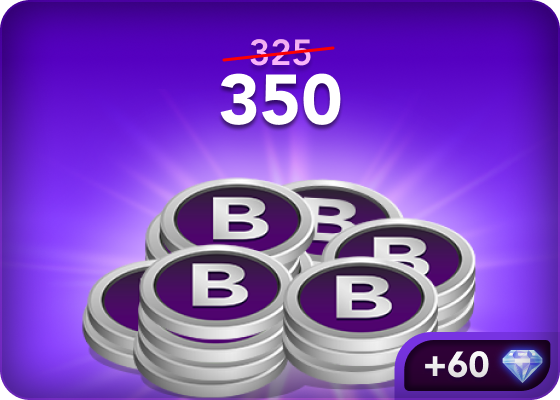 Live Play Bingo - 350 Credits + 60 Bingo Gems