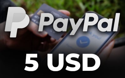 PayPal 5 USD