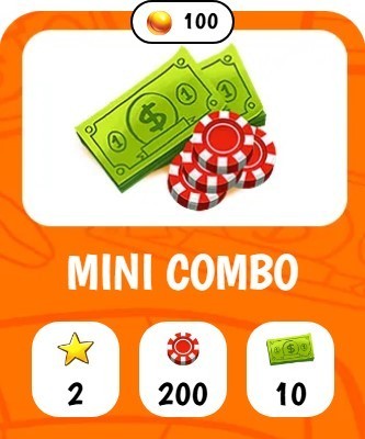 Praia Bingo - 200 Chips + 10 Greens + 100 Golden Balls