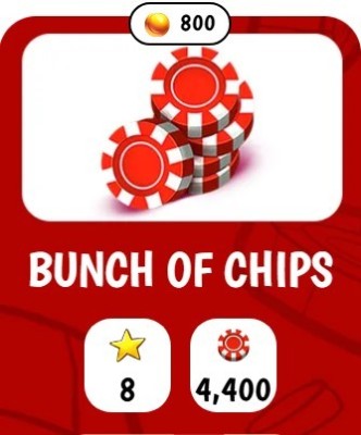 Praia Bingo - 4400 Chips + 800 Golden Balls
