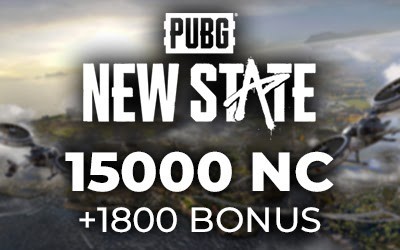 PUBG  New State 15.000NC + 1.800 Bonus