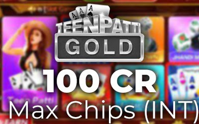Teen Patti Gold - 100 Cr Max Chips (INT)