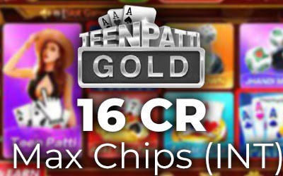 Teen Patti Gold - 16 Cr Max Chips (INT)