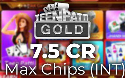 Teen Patti Gold - 7.5 Cr Max Chips (INT)