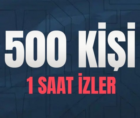 Twitch Saatlik 500 Canlı Yayın İzleyici