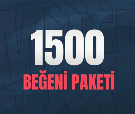 YouTube 1.500 Beğeni