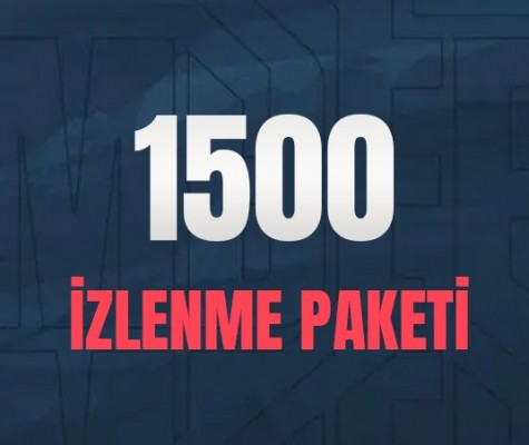 YouTube 1.500 İzlenme