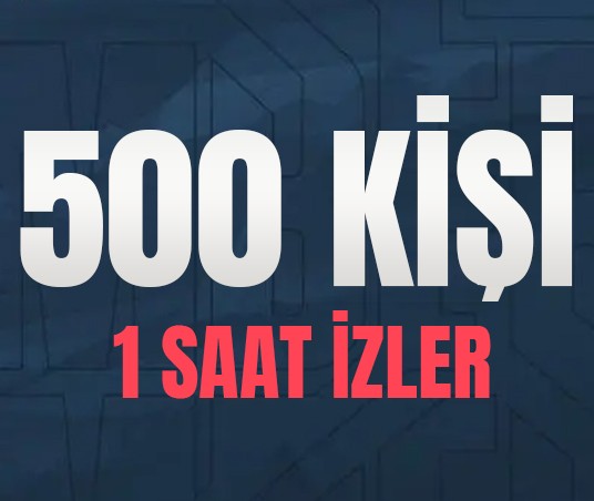 Twitch Saatlik 500 Canlı Yayın İzleyici