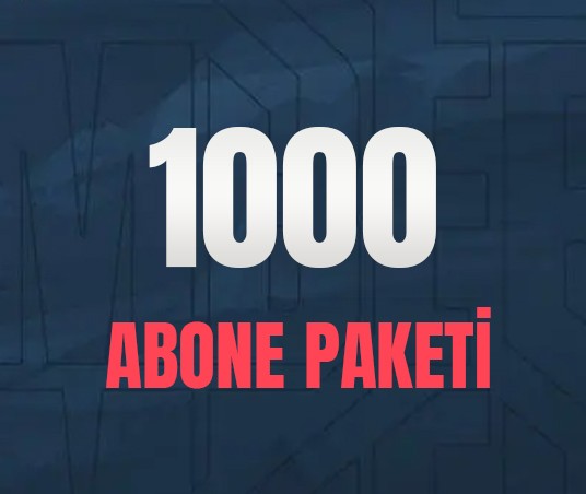 Youtube 1000 Abone
