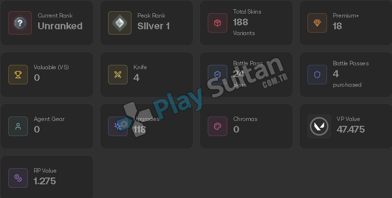 188 Skinli Full Envanter Mainlemelik TR SW Acc Resim 2