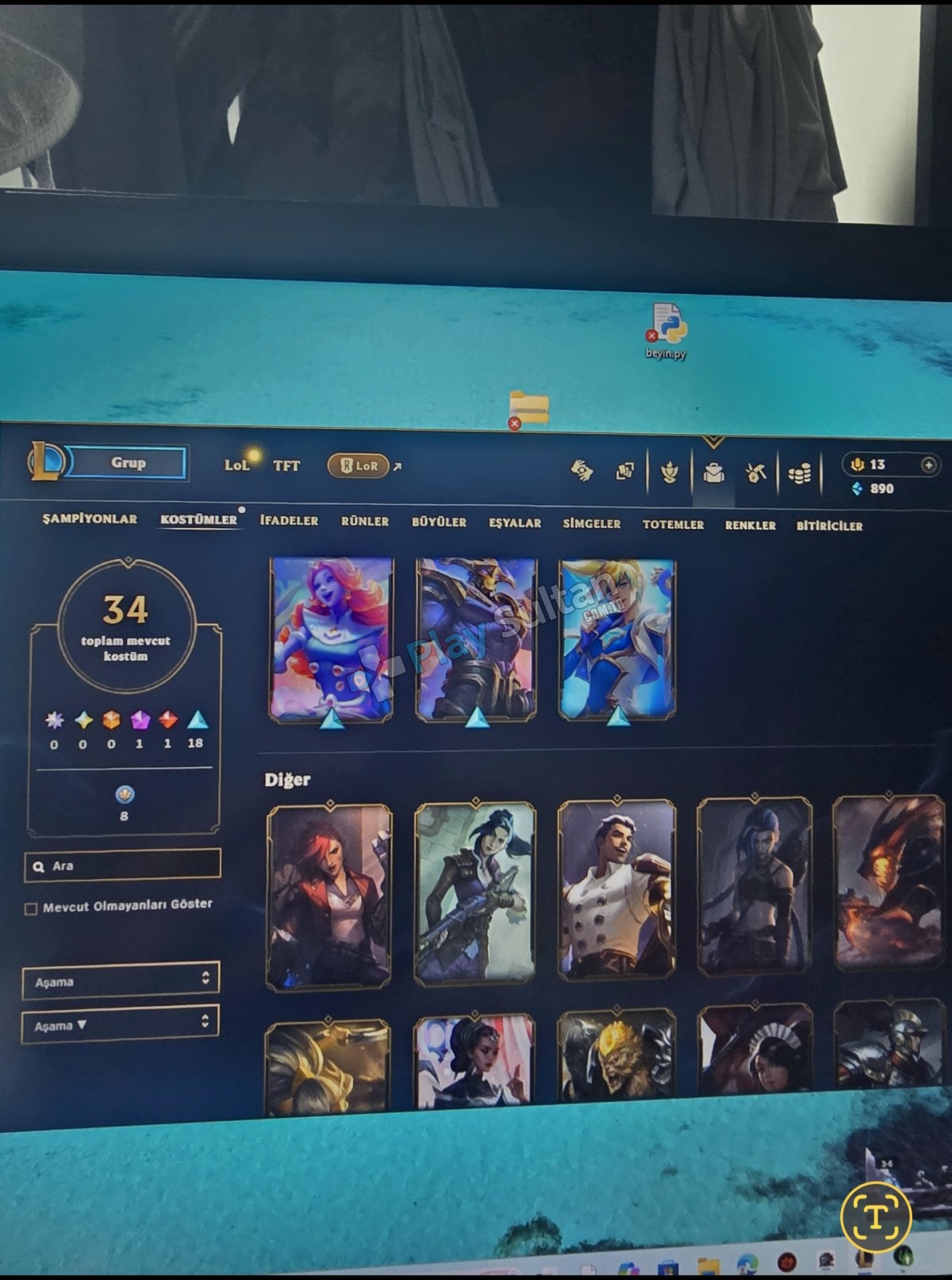 44 SEVİYE UNRANKED LOL Resim 2