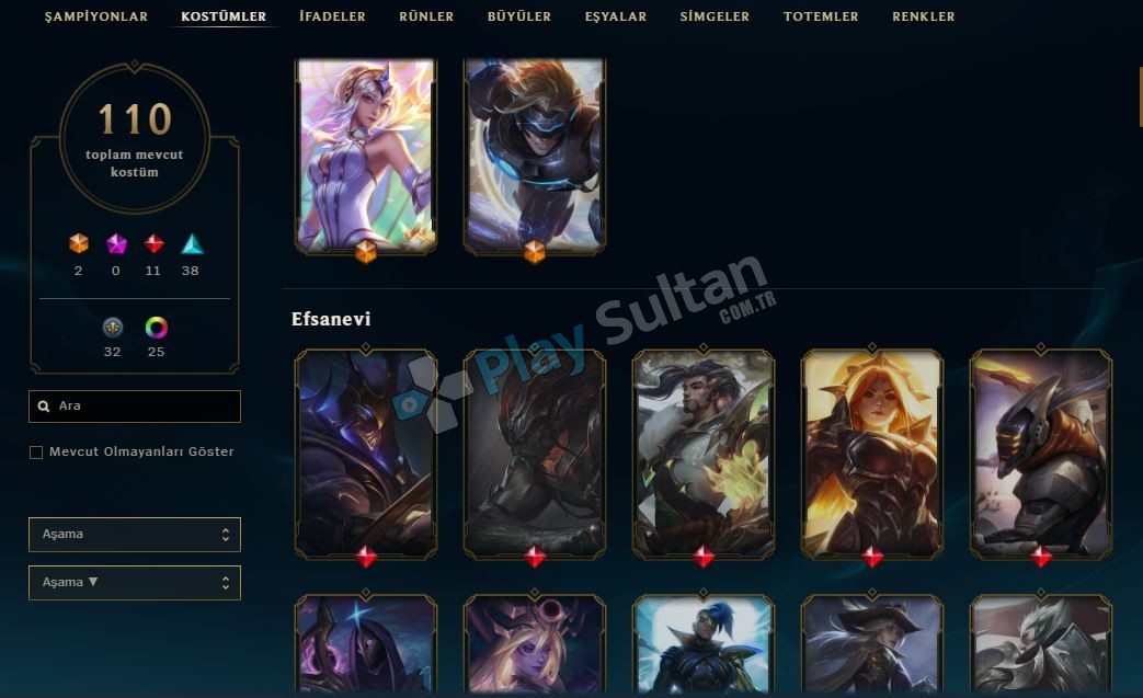 580 LEVEL 110 KOSTÜMLÜ SUDAN UCUZ EFSANE LOL HESABI 580 LEVEL 110 KOSTÜMLÜ SUDAN UCUZ EFSANE LOL HESABI