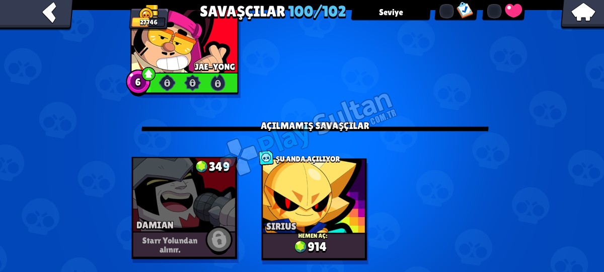 Brawl stars 100 karakterli hesap 27k Resim 2