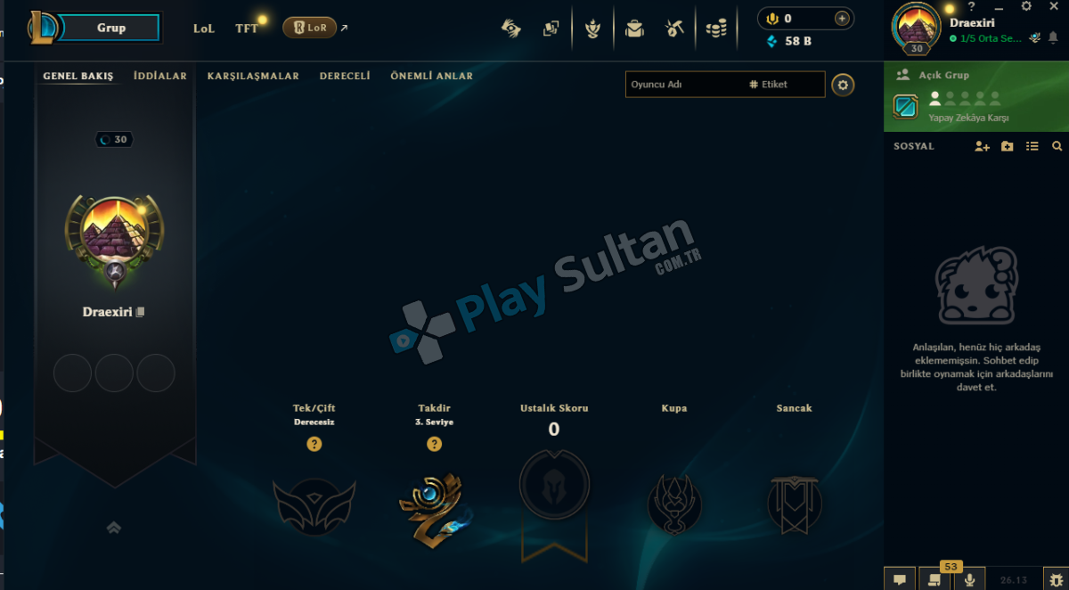 EUW 30 LEVEL 58K MAVİ ÖZ 2 KOSTÜM HANDMADE HESAP Resim 2