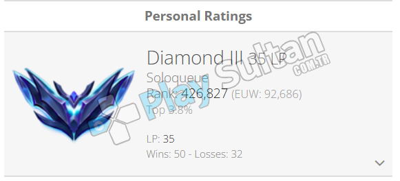 Euw Diamond yüksek elo ve wr hesap Resim 2