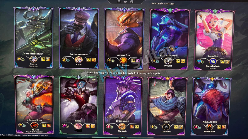 EUW MASTER ELO DİAMOND 4 FRESH HESAP EUW MASTER ELO DİAMOND 4 FRESH HESAP