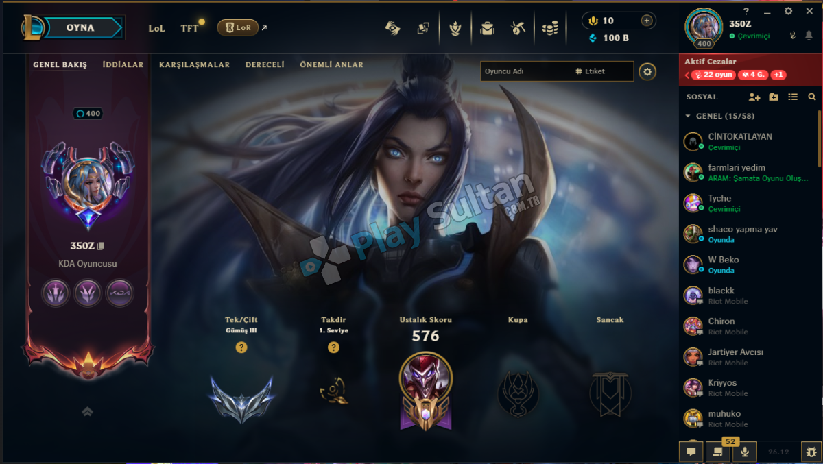 Fiyat performans tr lol hesabı Fiyat performans tr lol hesabı