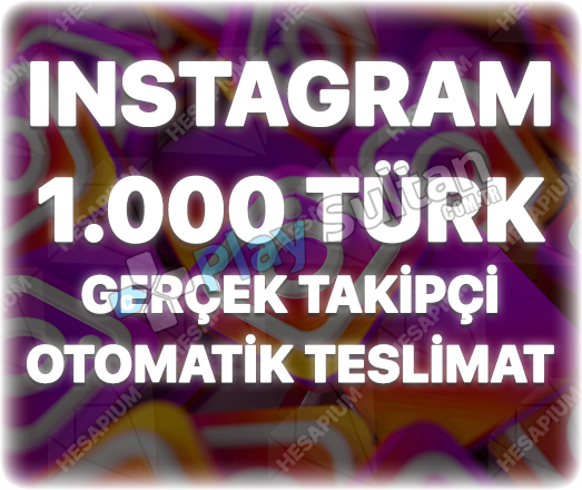 Instagram 1000 Türk Takipçi Instagram 1000 Türk Takipçi