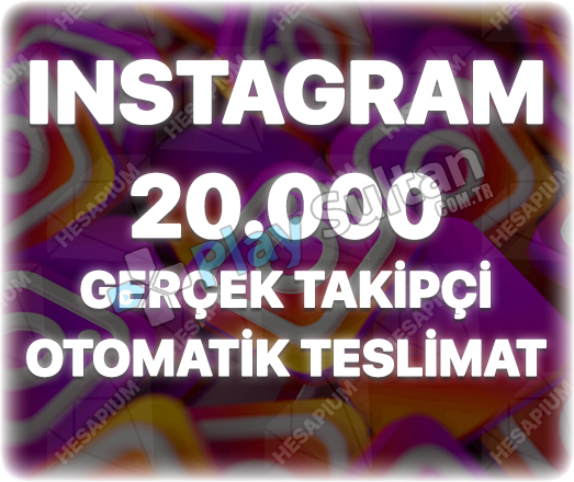 Instagram 20000 Yabancı Takipçi Instagram 20000 Yabancı Takipçi