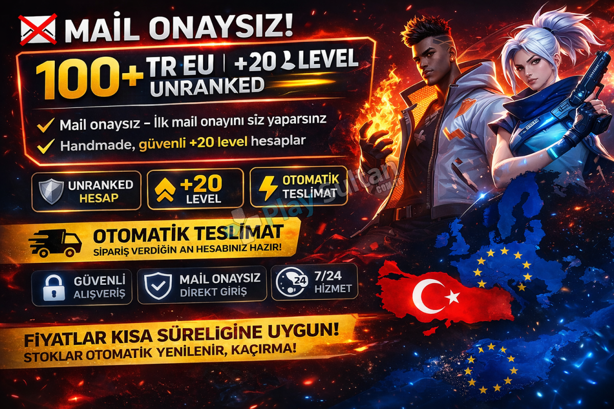 MAİL ONAYSIZ 100+ TREU HESAP +20 LEVEL UNRANKED OTOMATİK TESLİMAT MAİL ONAYSIZ 100+ TREU HESAP +20 LEVEL UNRANKED OTOMATİK TESLİMAT