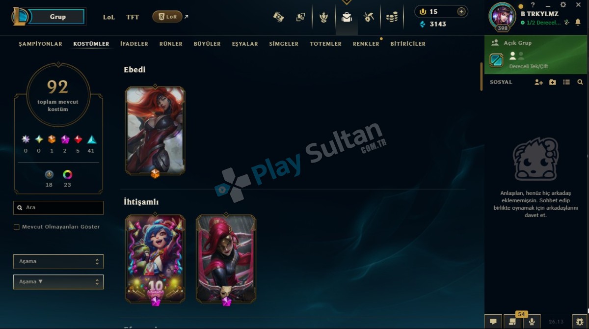 ORTA BÜTÇE HESABI SAĞLAM HESAP UNRANKED ORTA BÜTÇE HESABI SAĞLAM HESAP UNRANKED