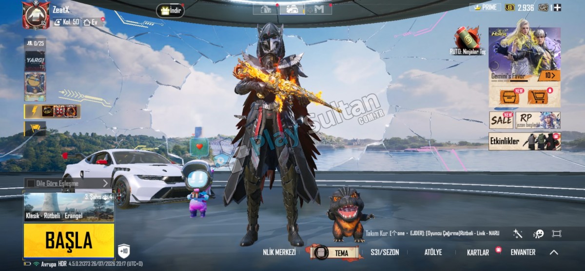 PUBG MAİNLİK HESAP Resim 2