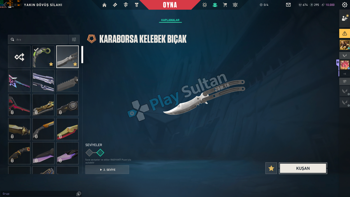 Rgx Karambit + Karaborsa Kelebek + VCT26 X NAVI Classic I TR HESAP Rgx Karambit + Karaborsa Kelebek + VCT26 X NAVI Classic I TR HESAP