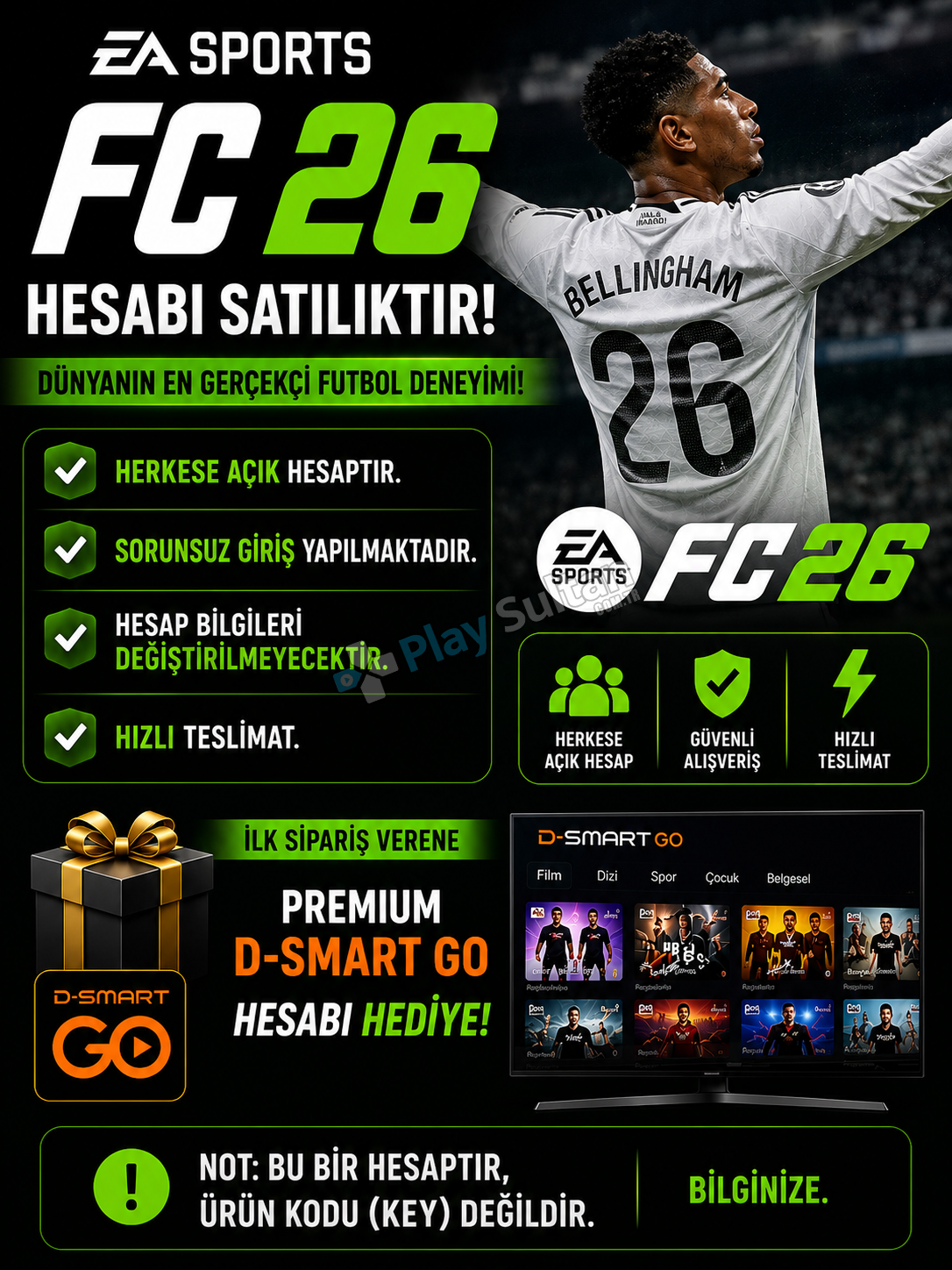 Steam FC 26 Orijinal Hesap Güvenli Teslim Steam FC 26 Orijinal Hesap Güvenli Teslim