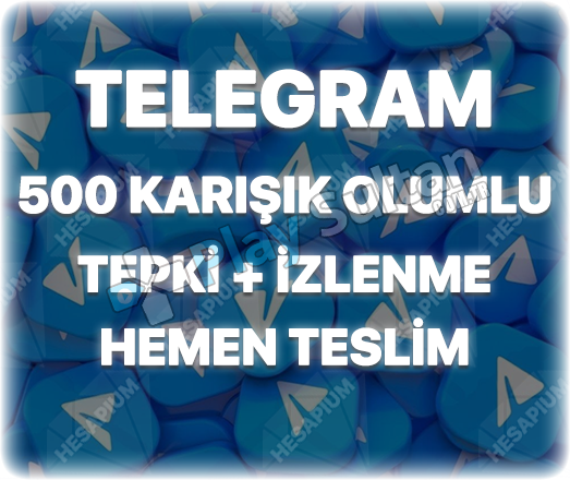 Telegram 500 Olumlu Tepki + İzlenme Telegram 500 Olumlu Tepki + İzlenme