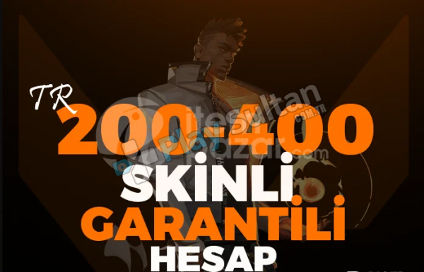 100 TR 200-400 SKİN GARANTİLİ RANDOM HESAP