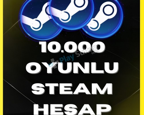 +10000 OYUNLU RANDOM STEAM HESAP